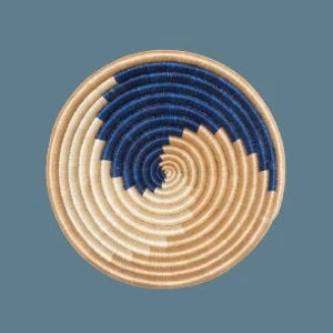 ตะกร้าสานติดผนังสไตล์โบโฮทำจากหญ้าทะเล,แผ่นตกแต่งงานหัตถกรรม TienPhong ทำในเวียดนาม - Product Image 6