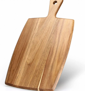 Tabla de Pizza Redonda Cuadrada Personalizada de Madera con Mango, Tabla de Cortar de Madera - Product Image 2