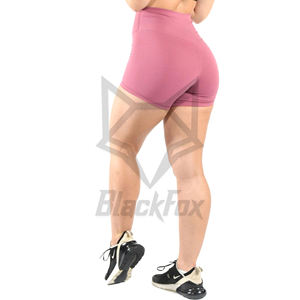 Latest Stylish <b>Women's</b> High Waist Compression Gym Shorts Custom Elastic Waist Booty Scrunch V Back <b>Leggings</b> Plain Dyed - Product Image 3