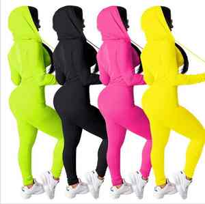 Combinaisons de jogging pour femmes, 2 pièces, survêtement, survêtement, survêtement, survêtement, survêtement, survêtement, vêtements de sport pour femmes - Product Image 5