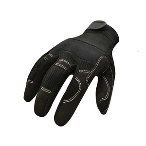Gants en cuir de mécanicien personnalisés noirs Nouveau design Protection améliorée Gants de travail confortables et résistants - Product Image 5