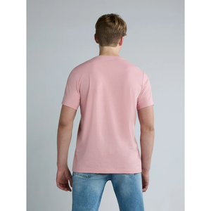Fournisseur du Bangladesh de haute qualité Design personnalisé T-shirt décontracté de couleur unie pour hommes T-shirts à la mode col en V Slim Fit pour hommes - Product Image 2
