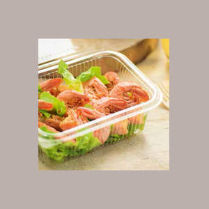 50 piezas bandeja PET transparente + tapa 750cc productos rectangulares para mascotas - Product Image 1