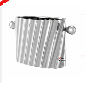 unique look silver finished metal stainless steel wine chiller <b>ice</b> <b>bucket</b> for hotel restaurant and bar - Product Image 4