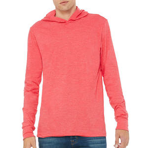 Bella Canvas T-shirt à capuche à manches longues en jersey pour homme - Product Image 1