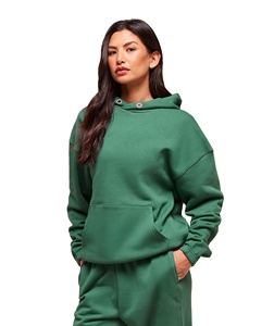 Sweats à capuche oversize pour femmes, respirants et légers, impression de logo personnalisée plus rapide, sweats à capuche oversize à épaules tombantes - Product Image 5