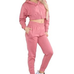 Conjunto Deportivo de Invierno con Capucha, Estampado o Liso, Corte Ajustado, Tallas Grandes, Unisex, para Mujer, en Oferta - Product Image 1