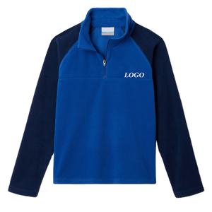 Boys Color Block Design <b>Sweatshirt</b> With Customized Logo Cheap Factory Rate For Wholesale Bulk Buyers <b>Zip</b> Closure / Stand Collar - Product Image 1