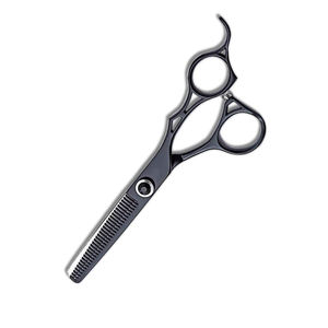 Poignée fantaisie coupe de cheveux ciseaux amincissants couleur noire enduit cheveux légers ciseaux amincissants élégants - Product Image 4