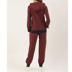 Chándal de talla grande con patrón sólido de último estilo para mujer, Material duradero transpirable para uso en exteriores, opción de logotipo personalizado para invierno - Product Image 5