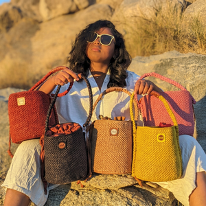 Women Luxury <b>Raffia</b> Bucket <b>Handbags</b> Eco Friendly Bohemian Style Single Strap Open Top Logo Decoration Polyester Lining Daily Use - Product Image 5