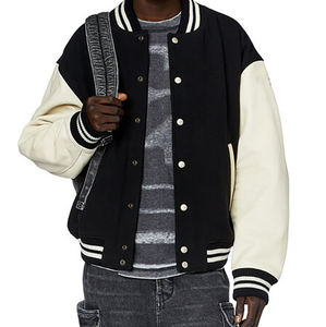 Personalizado Tallas grandes Unisex Formal Canvas Varsity Chaquetas al por mayor logotipo personalizado impermeable a prueba de viento - Product Image 6