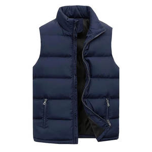 Gilet matelassé décontracté pour homme, léger, chaud, sans manches, veste d'extérieur, hiver, vêtement isolé personnalisé - Product Image 5