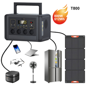 แบตเตอรี่ LiFePO4 800วัตต์แบบชาร์จไฟได้800วัตต์สถานีพลังงานแบบพกพา512Wh ไฟฟ้าสำรองในบ้าน - Product Image 1