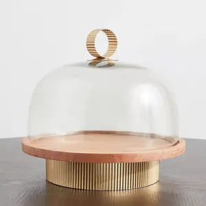 Aluminium Wholesale Bulk Wood & Metal <b>Stand</b> 2 Tier <b>Cake</b> <b>Stand</b> Nickel Serving <b>Cake</b> <b>Stand</b> for Home and Bakery Decoration Serve - Product Image 3