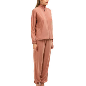 Conjunto de chándal personalizado de 2 piezas, chándales con logotipo, pantalones de chándal con diamantes de imitación y sudaderas con capucha, conjunto de chándal para mujer - Product Image 1