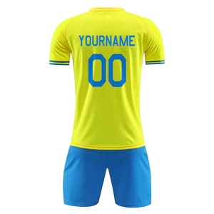 Ensembles d'uniformes de football personnalisés 2025 unisexes pour enfants, shorts de haute qualité, respirants, à séchage rapide, antibactériens, 100% polyester - Product Image 3