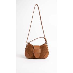 Borsa a Tracolla Morbida in Vera Pelle Scamosciata e Pelle Dollaro, Made in Italy, Art. 26119 - Product Image 1