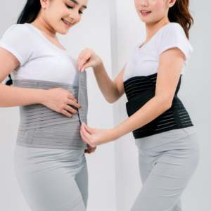 Corsé Transpirable con Elástico de Goma y Cinta de Algodón para Soporte Posparto de Maternidad, Diseño Lavable para Mantener la Postura - Product Image 3