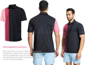 Polo informal de manga corta para hombre, con estampado liso de color - Product Image 2