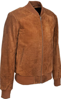 Veste en daim de vache Esprit de haute qualité pour homme, coupe ajustée, style bomber, multi-poches, fermeture éclair, imperméable, respirante, écologique