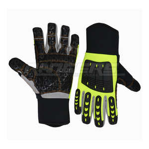 Gants ignifuges en cuir de haute qualité avec protection contre les impacts TPR, gants de travail pour mécaniciens, gants de sécurité automobiles personnalisés OEM - Product Image 1
