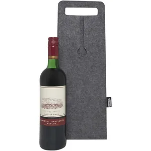 Borsa per Vino in Feltro Riciclato, Gadget Promozionale in Carta Sostenibile, Ecologico ed Elegante - Product Image 2