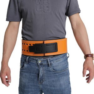 เข็มขัดหนังวัวหนา10มม. สำหรับทั้งชายและหญิงใช้ออกกำลังกายเข็มขัดปกป้องเพื่อปรับแต่งโลโก้ได้ใหม่ล่าสุดสำหรับเล่นกีฬา - Product Image 2