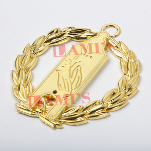 Venta al por mayor Masonic Grand Lodge Collar Joya Mejor Material Chapado en oro Masonic Regalia Collar Joya - Product Image 5