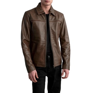 2025 Fashion Spring Autumn Men Blouson <b>Jacket</b> Anti Wrinkle Turn-down Collar Loose <b>Light</b> Mature Style Casual Youth <b>Jacket</b> - Product Image 5