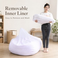 Grand fauteuil pouf avec housse lavable XL XXL, coussin de sol pour salon et chambre