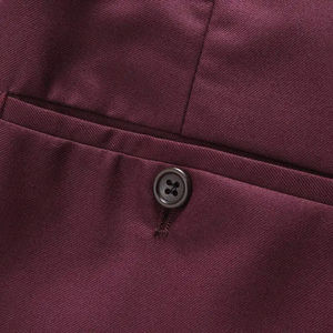 Traje DE BODA informal de negocios de 2 piezas para hombre, elegante, ajustado, transpirable, antiarrugas, Spandex/traje de nailon - Product Image 4