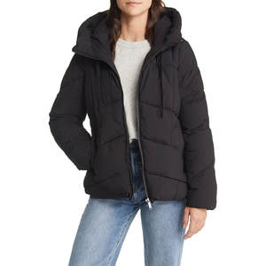 <b>Top</b> Quality <b>Black</b> <b>Black</b> Color Women Puffer Jacket Casual Design Breathable Fabric Warm Zipper Closure Winter Jacket for Outdoor - Product Image 4
