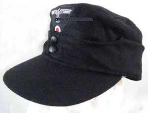 OEM WW2 CHAPEAU ALLEMAND SS AVEC INSIGNE REPRODUCTION ALLEMANDE CÔTÉ KEPI - Product Image 4