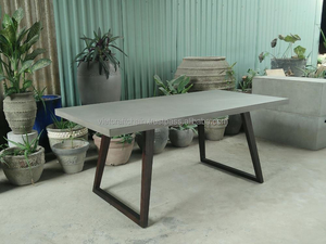 Table à manger en béton léger de haute qualité Design traditionnel dessus de table de mobilier d'extérieur hautement étanche VIETCRAFTCHAIN - Product Image 4
