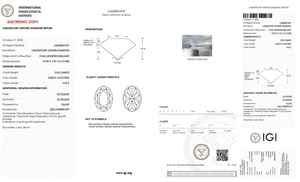 ห้องปฏิบัติการที่มีคุณภาพสูง IGI ได้รับการรับรองแฟนซีสีชมพูสดใส7.5 CT วงรีตัดวงรีเพชรที่ปลูกในห้องปฏิบัติการที่มีคุณภาพสูง - Product Image 2