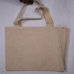 Bolsa de lona de algodón orgánico 100% al por mayor, bolsa grande de compras reutilizable de comestibles en blanco, con cremallera, logotipo personalizable impreso para uso diario - Product Image 6