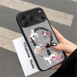 Custodia Trasparente Magnetica con Anello a Cavallo per iPhone 17 16 15 14 13 12 Pro Max, Cover Trasparente in PMMA - Product Image 4