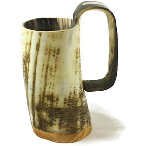Cuerno natural Viking Jarras de cerveza y vino Hecho a mano Tamaño personalizado Ideal para bares Restaurantes Bodas y eventos especiales - Product Image 3