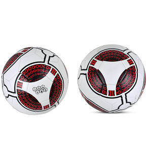 Balones de fútbol de entrenamiento de partido oficial de tamaño personalizado de alta calidad fabricación profesional buena tela hecha PU PVC uso deportivo - Product Image 6