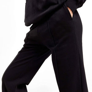 Survêtement 100% coton couleur unie imprimé grande taille ensembles respirant séchage rapide unisexe pantalons de survêtement - Product Image 3