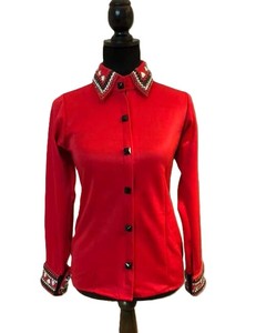 Mejor precio Premium Western Showmanship Red Horse Riding Jacket Nuevo diseño - Product Image 5
