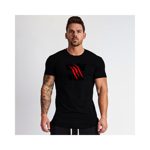 Logo personnalisé T-shirts de gym pour hommes T-shirt de sport raglan à manches courtes pour la course à pied et l'entraînement physique - Product Image 4