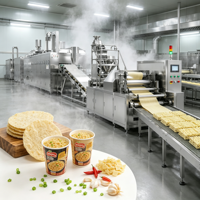 Professionele industriële automatische verwerkingsmachines met complete productieketen voor instant noedels.