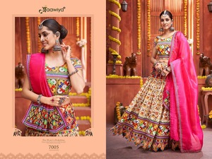 Navratri lehenga choli แบบดั้งเดิมเทศกาลอินเดียคอลเลกชัน lehenga choli สำหรับสุภาพสตรี - Product Image 5
