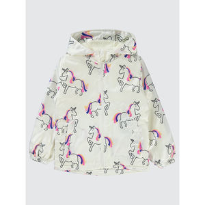 Chubasquero textil preescolar para niñas, prendas de vestir exteriores cómodas y elegantes para niños pequeños - Product Image 1