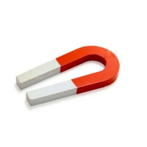 50 Lb Red Alnico Horseshoe Magnet With Keeper - Heavy Duty U-Shape Science Magnet