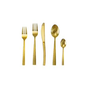 Ensemble de couverts en acier inoxydable de conception simple vaisselle ensemble de couverts d'événement de mariage couteau à dîner cuillère fourchette décor de restaurant à la maison - Product Image 1