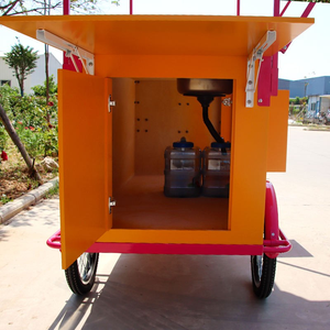 จักรยานสามล้อไฟฟ้า350W 500W สำหรับขายกาแฟพร้อมอ่างล้างจานและกล่องหลังใหม่ย้อนยุค - Product Image 5