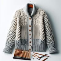 Blouson d'hiver vintage intemporel en laine mérinos, col montant, écologique, chauffant, coupe-vent - Durable, respirant, naturellement unisexe